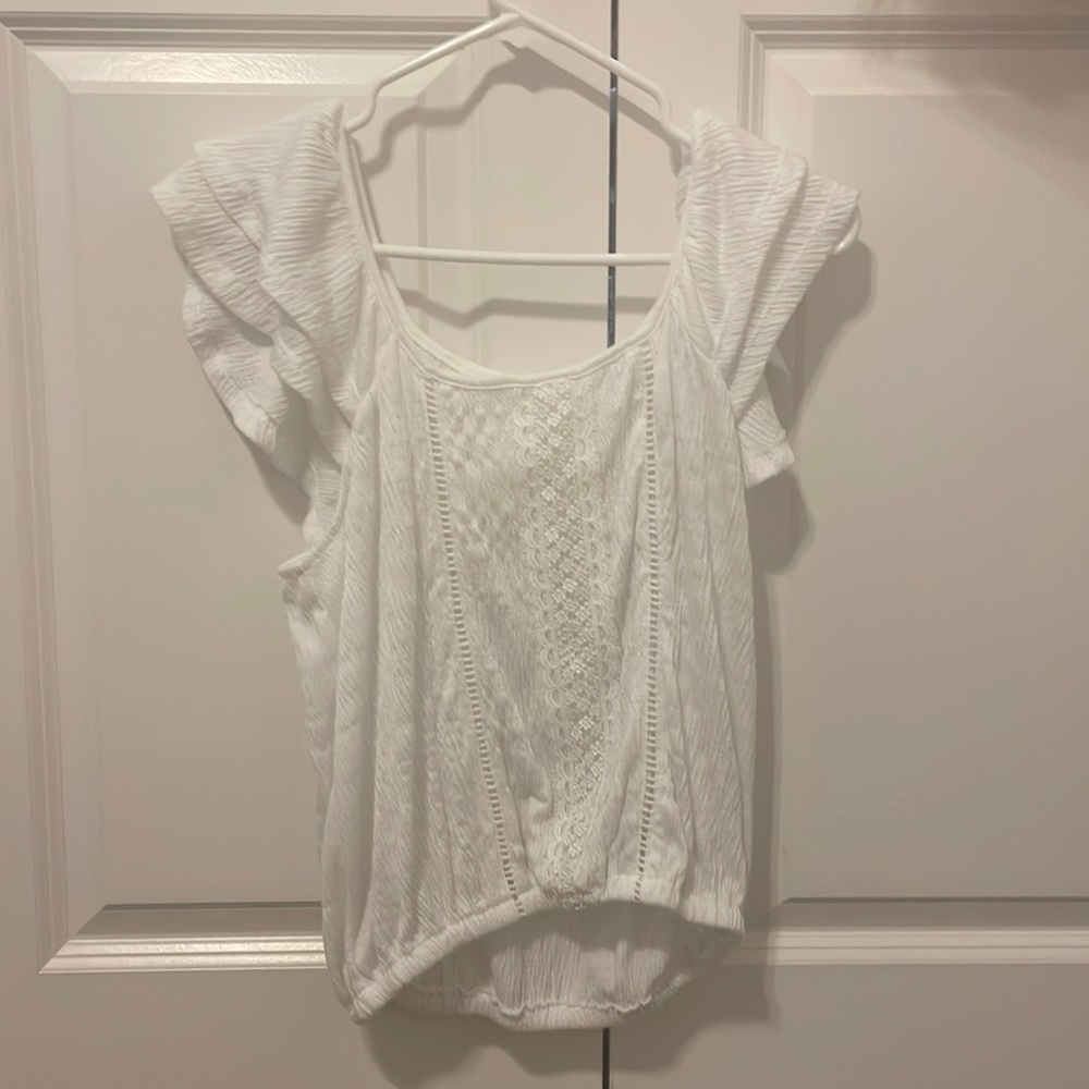 White elegant top